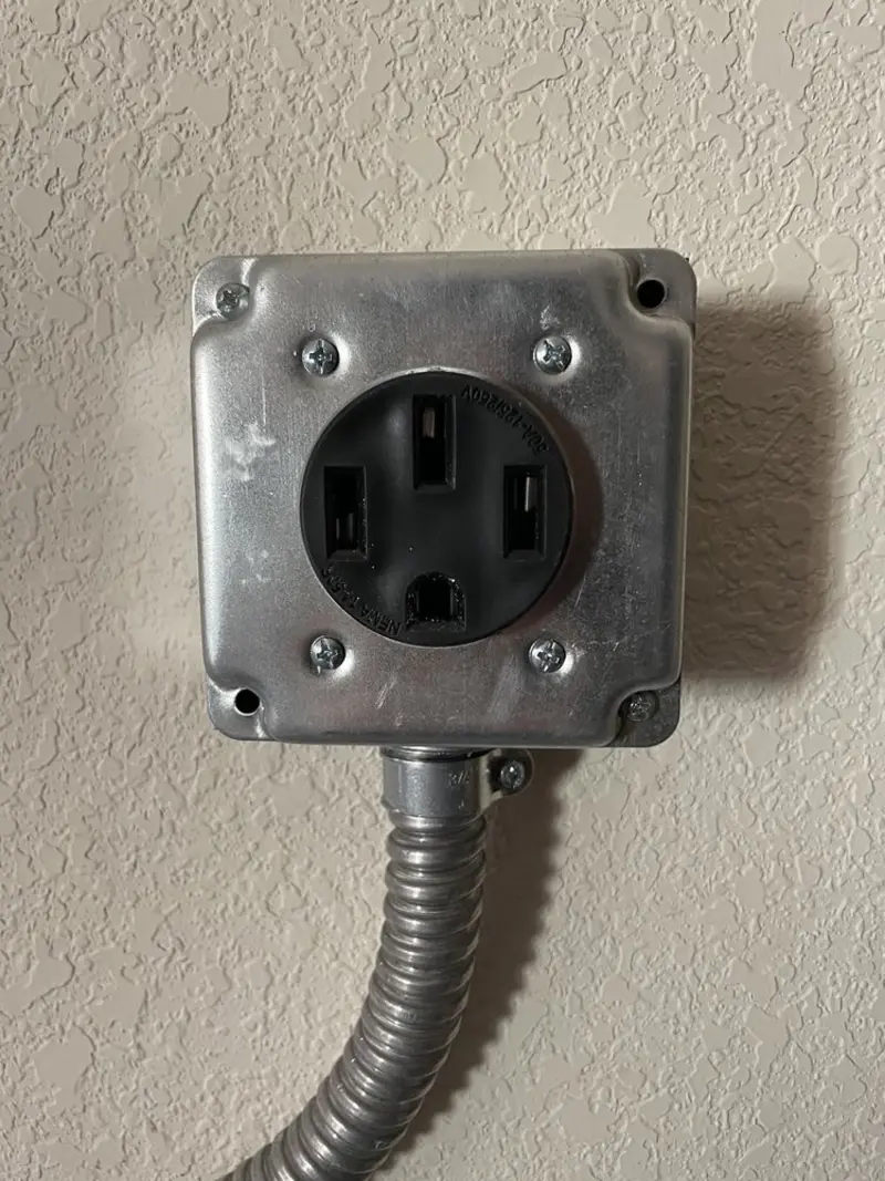 NEMA 14-50 outlet installed for Smart Home Electrical in Gilbert